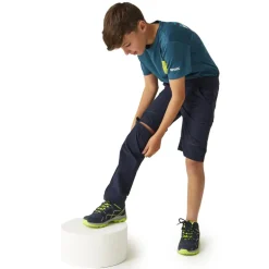 Pantalon short de randonnée enfant Highton - Regatta - Navy