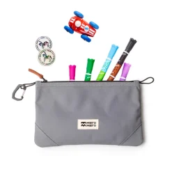 Pochette de change - Stuff Pouch - MeroMero - Stone Grey / Brown