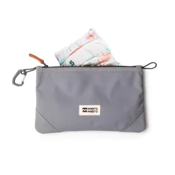 Pochette de change - Stuff Pouch - MeroMero - Stone Grey / Brown