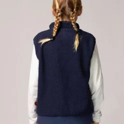 Polaire sans manche enfant - Ducksday - Dark Blue / Red