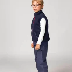 Polaire sans manche enfant - Ducksday - Dark Blue / Red
