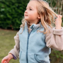 Polaire sans manche enfant - Ducksday - Light Blue / Blue