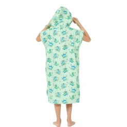 Poncho de plage enfant 4 à 12 ans - After Essentials - Dino Green