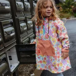 Poncho de pluie enfant - Hello Hossy - Retro Flowers