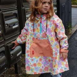 Poncho de pluie enfant - Hello Hossy - Retro Flowers
