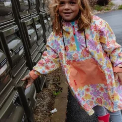 Poncho de pluie enfant - Hello Hossy - Retro Flowers