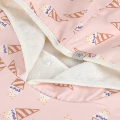 Poncho microfibres bébé - Lassig - Ice Cream/rose pâle