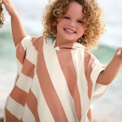 Poncho microfibres bébé - Lassig - Terre/sel marin