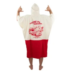 Poncho surf Adulte - All-in - Welcome Red
