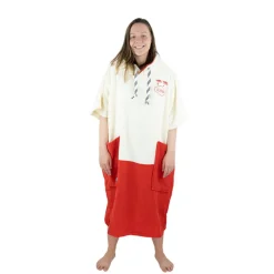 Poncho surf Adulte - All-in - Welcome Red