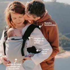 Porte bébé preformé My néo - Néobulle - Gris