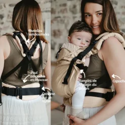 Porte bébé préformé Néo Plus V3 - Néobulle - Savane