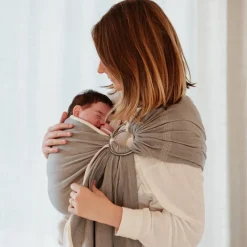 Porte bébé Sling Sergé Brisé - Néobulle - Beige sable