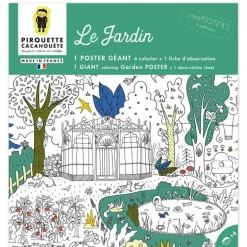 Poster coloriage - Jardin - Pirouette Cacahouète