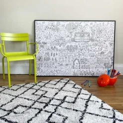 Poster coloriage - Jardin - Pirouette Cacahouète