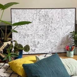 Poster coloriage - Jungle - Pirouette Cacahouète