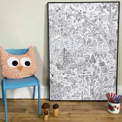 Poster coloriage - Montagne - Pirouette Cacahouète