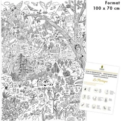 Poster coloriage - Montagne - Pirouette Cacahouète
