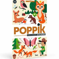 Poster Discovery Poppik et 44 stickers - La Forêt