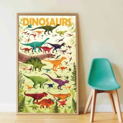 Poster Discovery Poppik et 32 stickers - Dinosaures