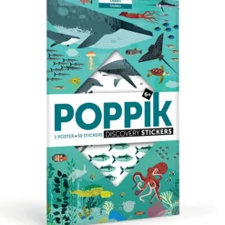 Poster Discovery Poppik et 59 stickers - Océans
