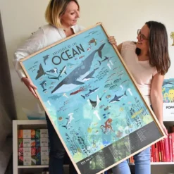 Poster Discovery Poppik et 59 stickers - Océans
