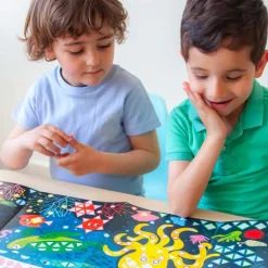 Poster Panorama Poppik et 750 gommettes - Aquarium