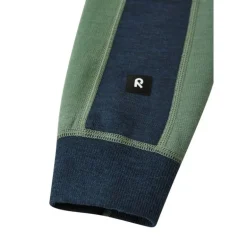 Pull en laine merinos enfant Merin - Reima - Green Clay