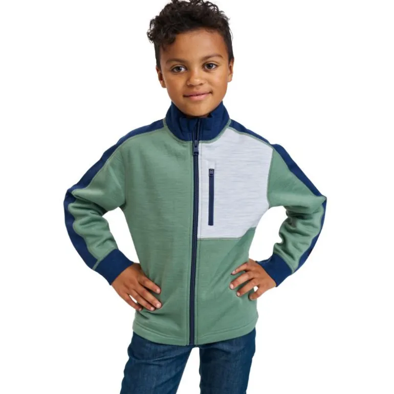 Pull en laine merinos enfant Merin - Reima - Green Clay