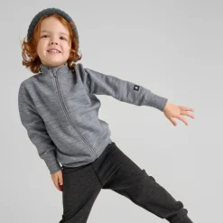 Pull en laine merinos enfant Mahin - Reima - Melange Grey