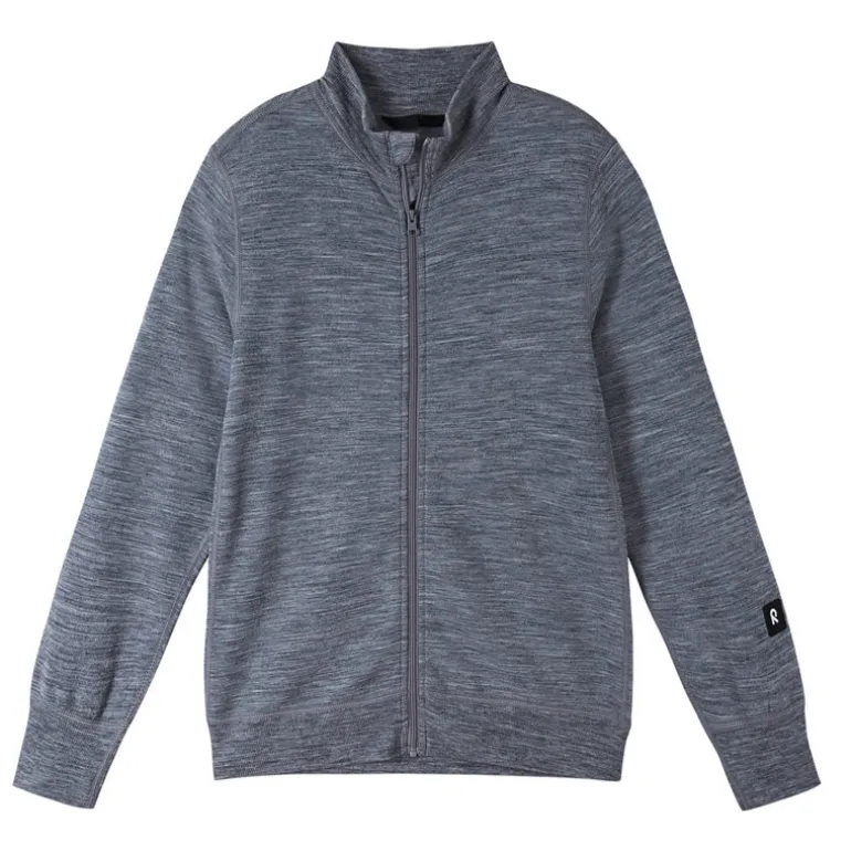 Pull en laine merinos enfant Mahin - Reima - Melange Grey