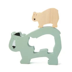 Puzzle bébé en bois Trixie - Ours Polaire