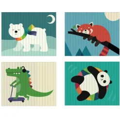 Puzzle 4 dimensions Les animaux - Vilac