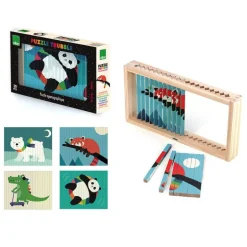 Puzzle 4 dimensions Les animaux - Vilac