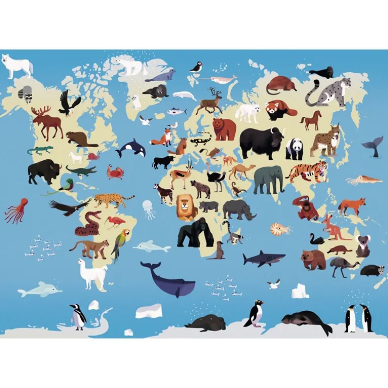 Puzzle éducatif Poppik - Les animaux - 500 pièces