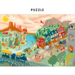 Puzzles Go Back in time - Far west - Pirouette Cacahouète