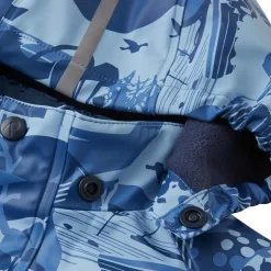 Raincoat Koski - 100% waterproof et doublé polaire - Reima - Denim Blue