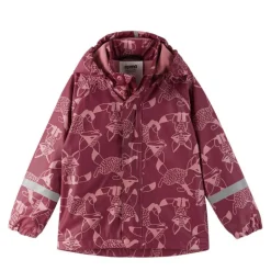 Raincoat Koski - 100% waterproof et doublé polaire - Reima - Jam Red
