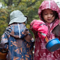 Raincoat Koski - 100% waterproof et doublé polaire - Reima - Jam Red