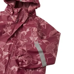Raincoat Koski - 100% waterproof et doublé polaire - Reima - Jam Red