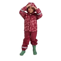 Raincoat Koski - 100% waterproof et doublé polaire - Reima - Jam Red