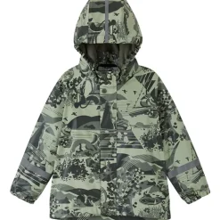 Raincoat Koski - 100% waterproof et doublé polaire - Reima - Greyish Green