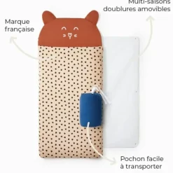 Sac de couchage maternelle - Les Petites Billes - Léopard