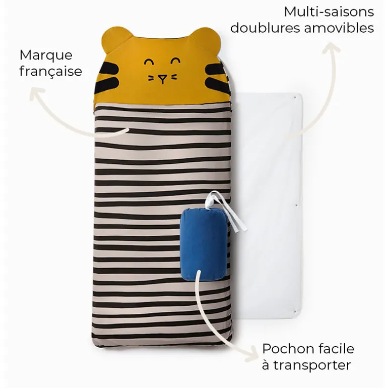 Sac de couchage maternelle - Les Petites Billes - Tigre
