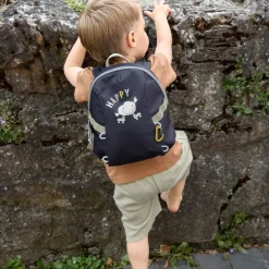 Sac à dos bébé - Tiny Outdoor - Lassig - Nuage / Bleu foncé