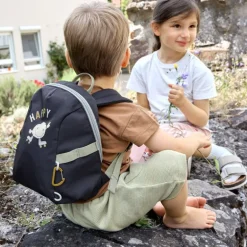Sac à dos bébé - Tiny Outdoor - Lassig - Nuage / Bleu foncé