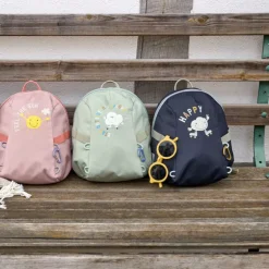 Sac à dos bébé - Tiny Outdoor - Lassig - Nuage / Kaki clair