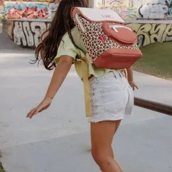 Sac à dos carré - Hello Hossy - Léopard 6