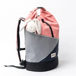 Sac à dos enfant Popoyo de MeroMero - Blossom Pink / Stone Grey