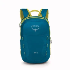 Sac à dos randonnée enfant Jet 12 Osprey - Blue Spikemoss / Lemo